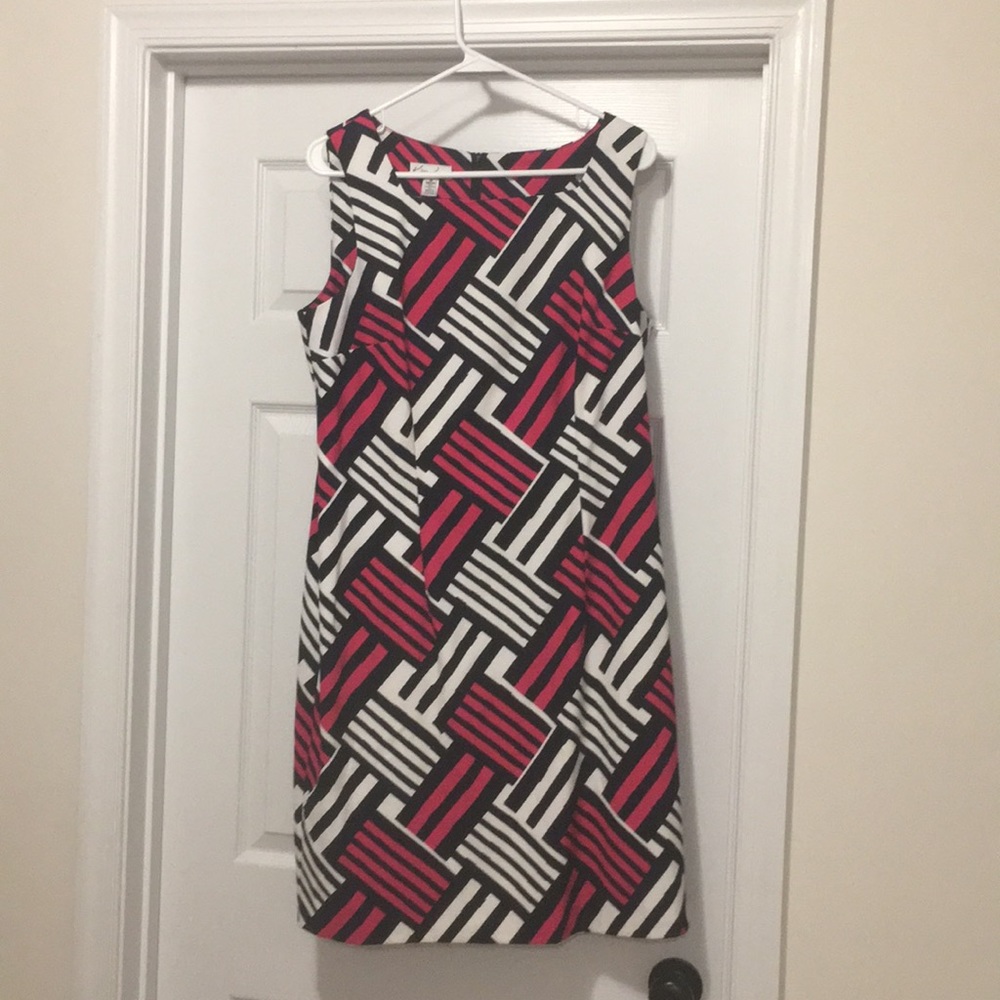 Fitted Navy and Pink dress